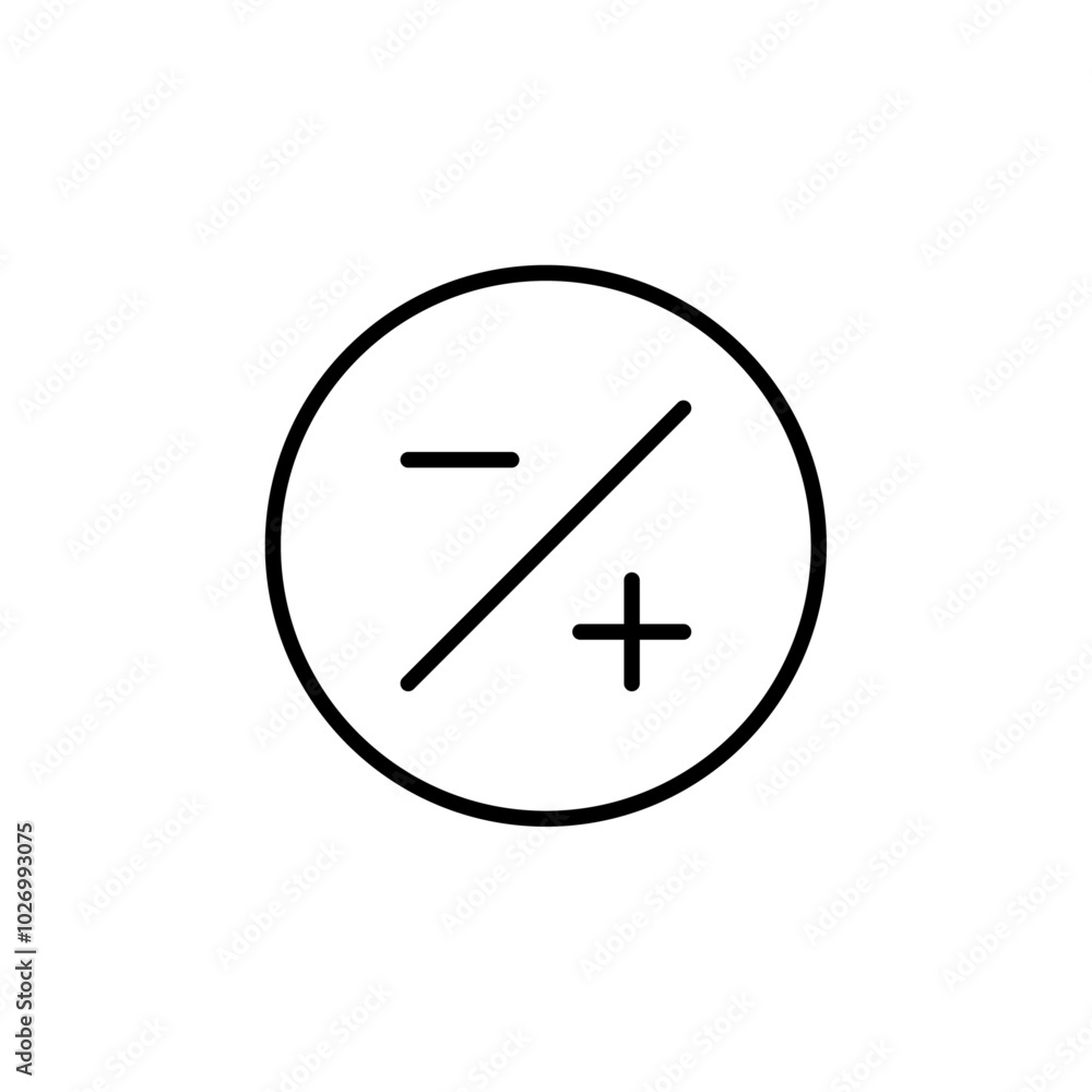 Calculation icon Thin vector set Calculation icon Thin vector set