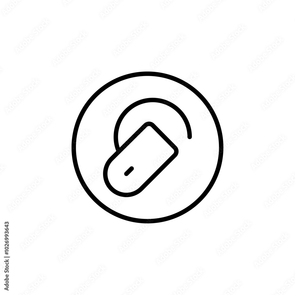 earphone icon Thin vector set earphone icon Thin vector set