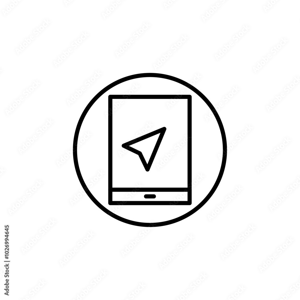 Location navigation icon Thin vector set Location navigation icon Thin vector set