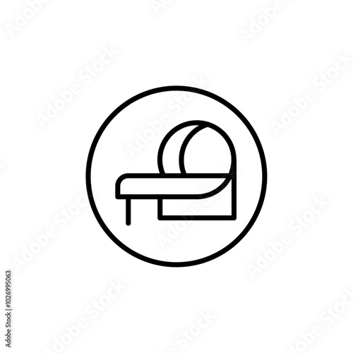 Mri icon Thin vector set