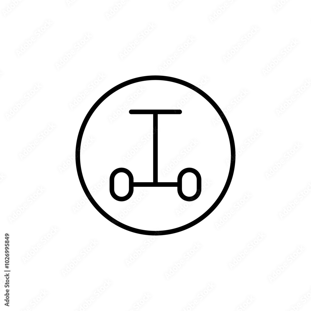 Segway icon Thin vector set Segway icon Thin vector set
