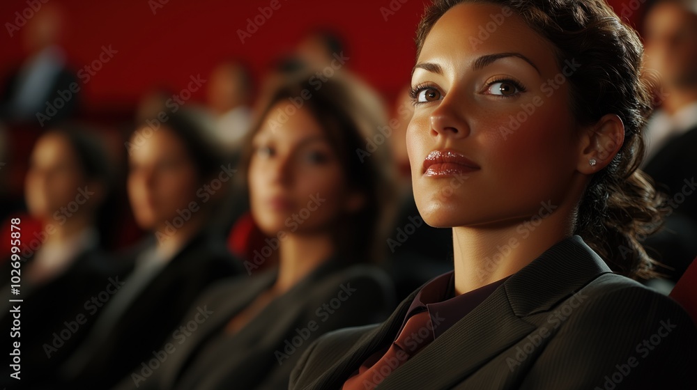 Obraz premium Professional seminar setting: focus on job hunting and career development in business training environment