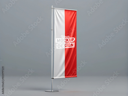 Customizable Sail Flag Mockup  Clean and Minimal Design