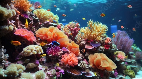 Wallpaper Mural an image of a coral reef with many different types of fish and other corals Torontodigital.ca