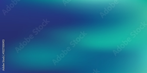 Blue-green gradient studio room, abstract background pattern, walls and floor reflect neon lights