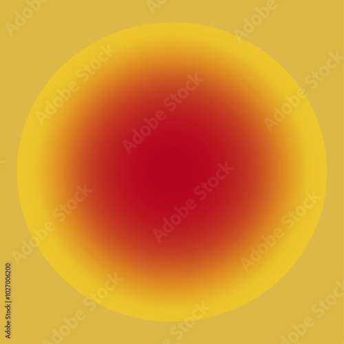 Gradient sunny background with red, orange and yellow colors. Trendy aesthetic wallpaper for print design, web cover. Vector illustration