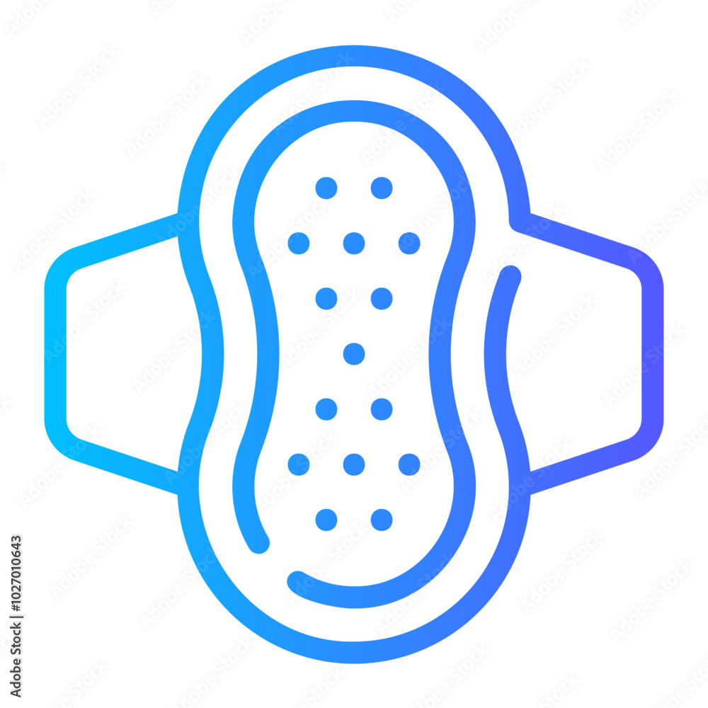 sanitary pad gradient icon sanitary pad gradient icon