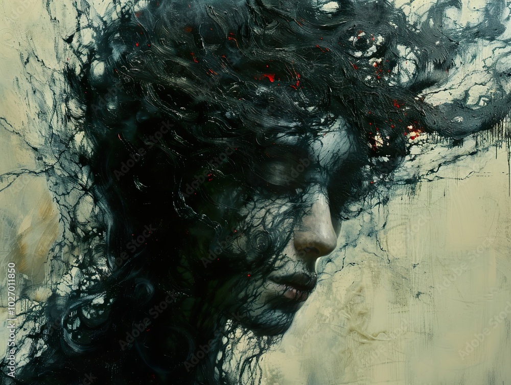 Abstract Portrait: A Veil of Darkness Abstract Portrait: A Veil of Darkness