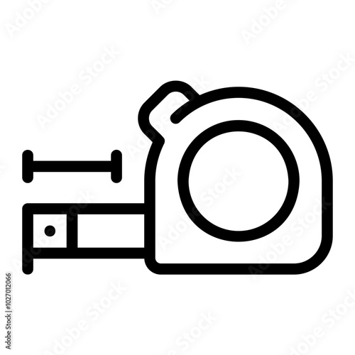measuring tape line icon