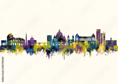 Photography Rome City Skyline
