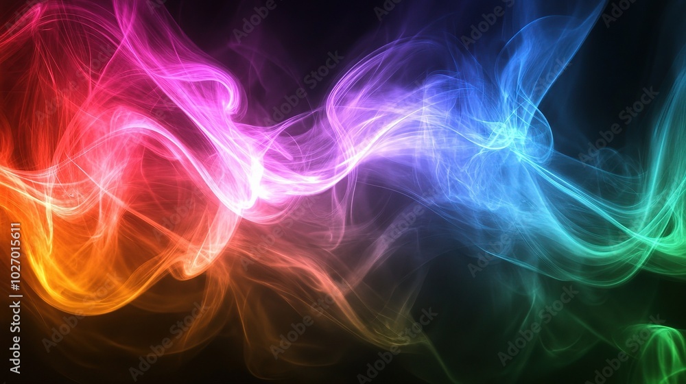 Colorful Abstract Smoke Wave Background Colorful Abstract Smoke Wave Background