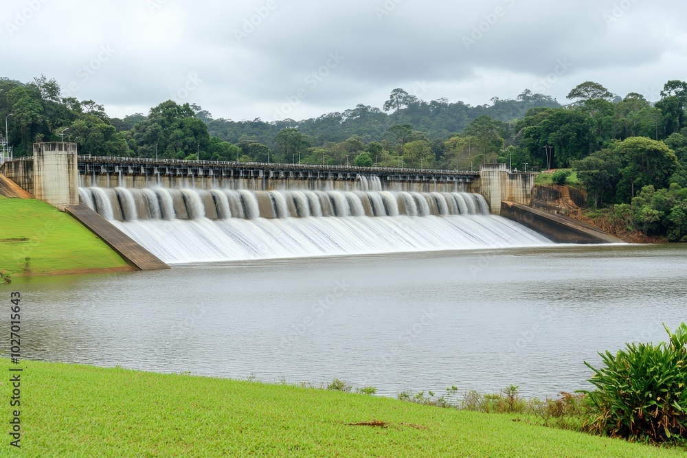 Isolated Hydroelectric Dam Isolated Hydroelectric Dam