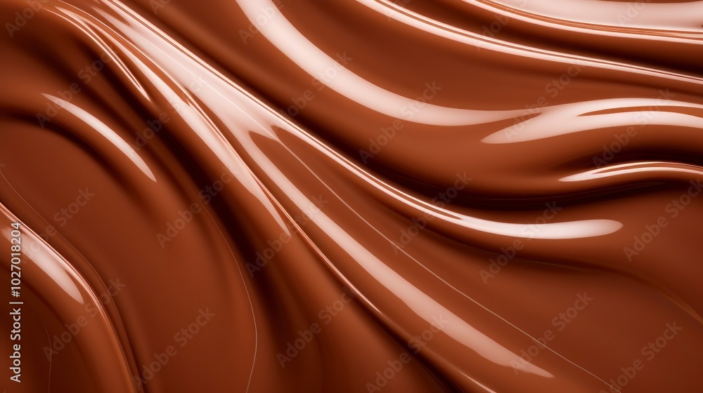 Melted chocolate background close up Melted chocolate background close up