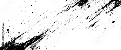 Obraz na płótnie Vector brush grunge texture black scratches distressed background. w salonie