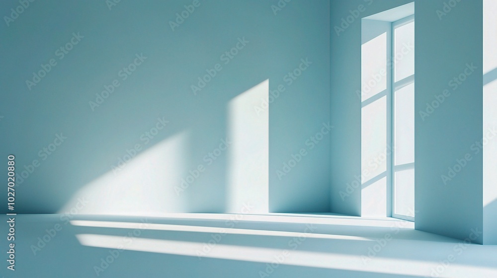 Bright Minimalist Room with Natural Light Bright Minimalist Room with Natural Light
