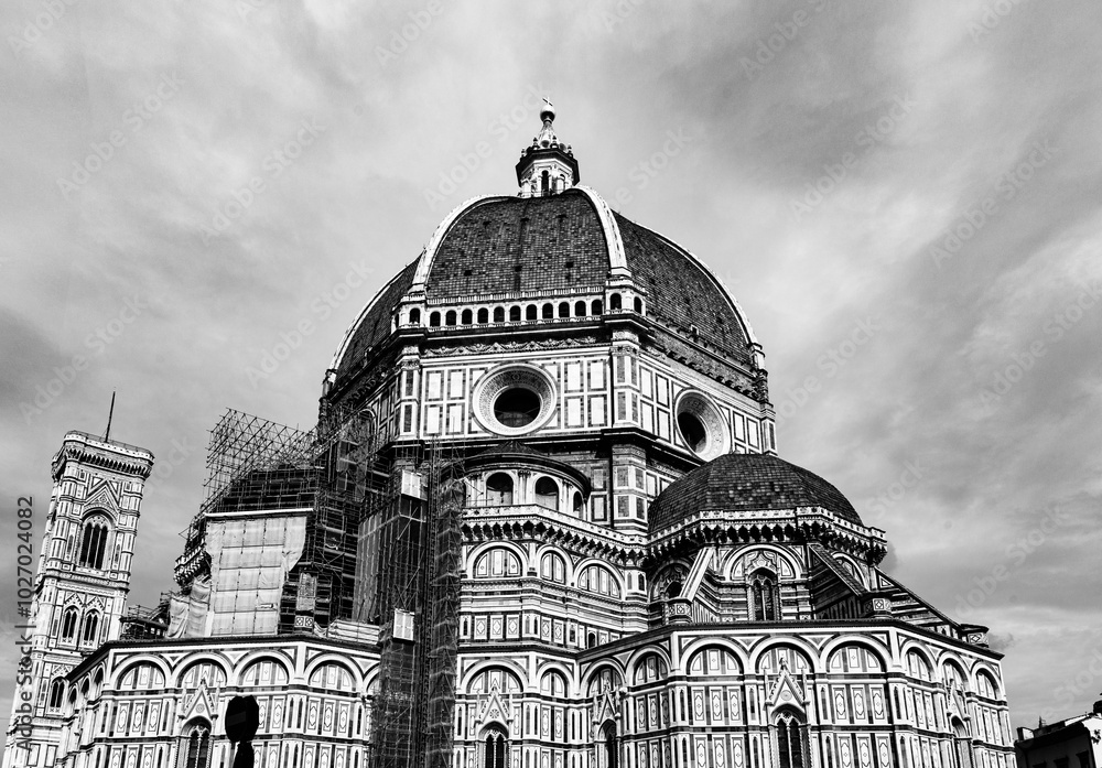 View to Cathedral of Santa Maria del Fiore in Florence View to Cathedral of Santa Maria del Fiore in Florence