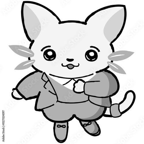 自然環境・植物がモチーフの猫キャラクターイラスト