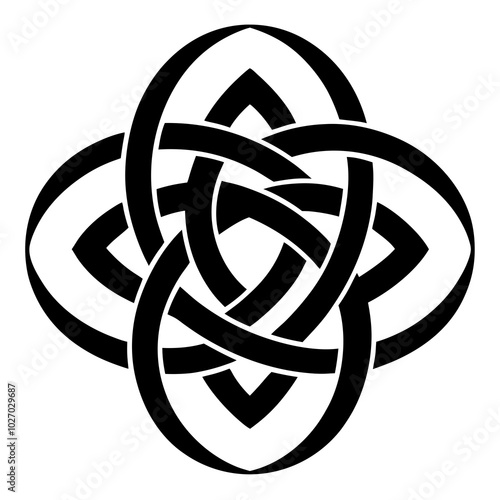 Celtic Knot Silhouette vector illustration