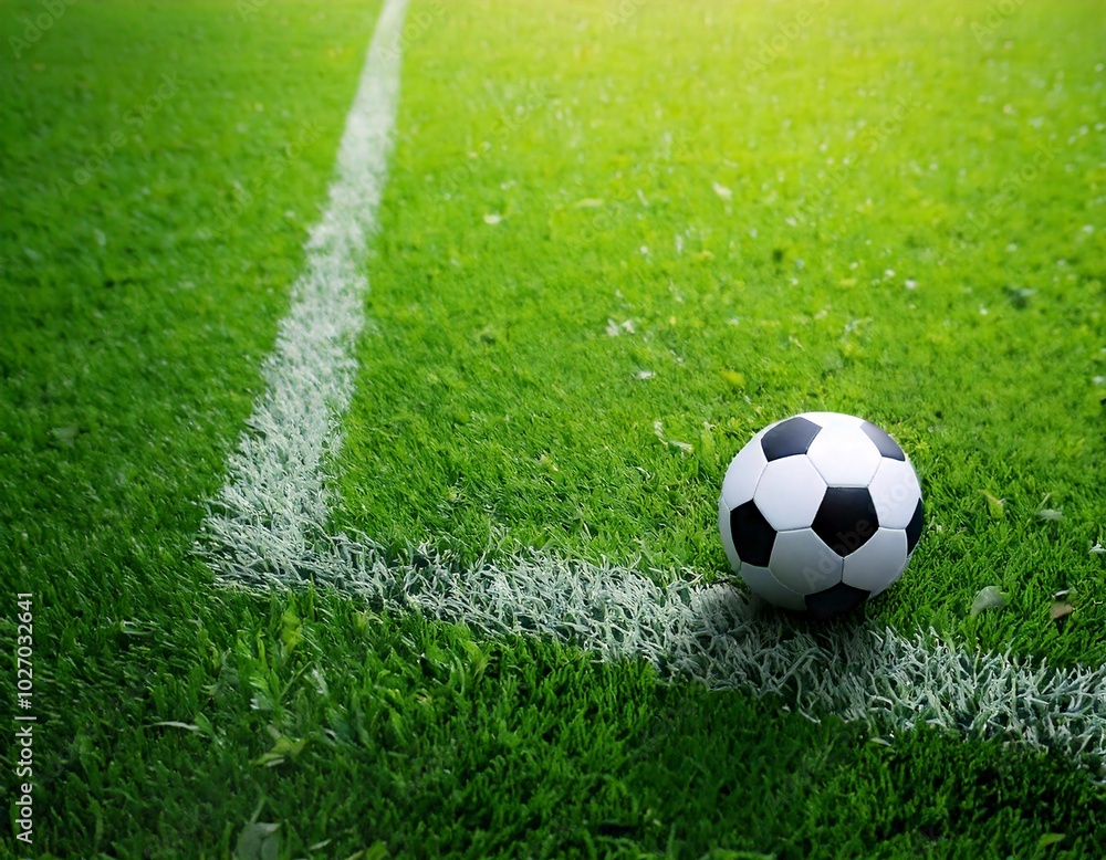 neat green grass on the football field, neat green grass on the football field,