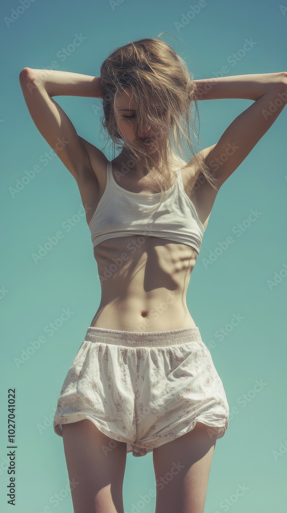 Fototapeta premium International Anorexia Day. thin people. Anorexia
