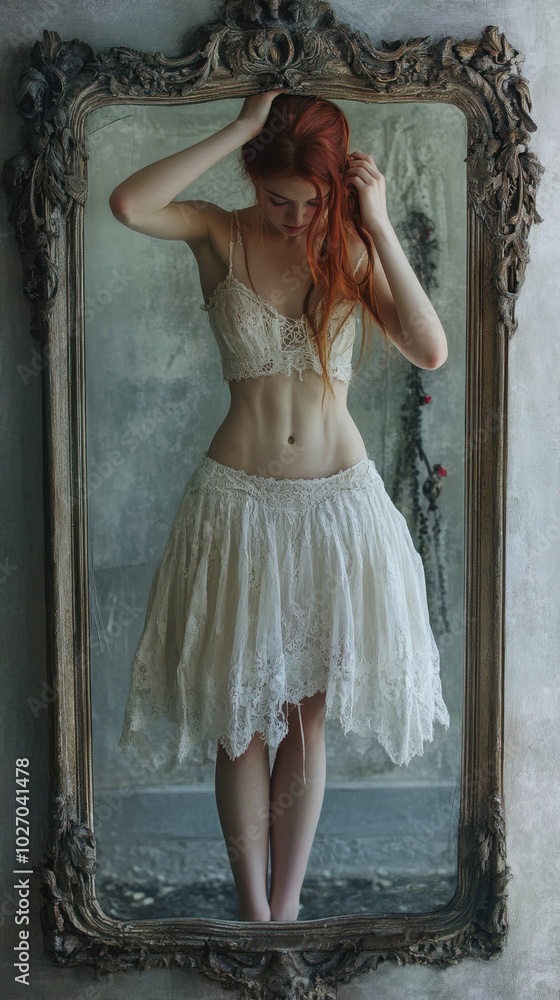 Naklejka premium International Anorexia Day. thin people. Anorexia