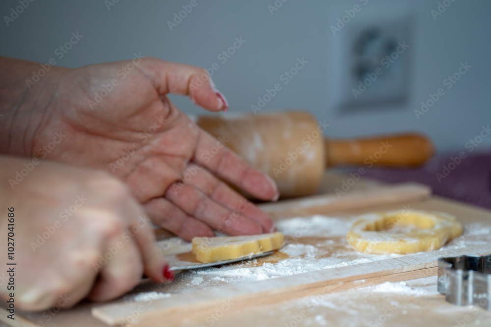 A look into the kitchen, where Christmas cookies are homemade with lots of love A look into the kitchen, where Christmas cookies are homemade with lots of love