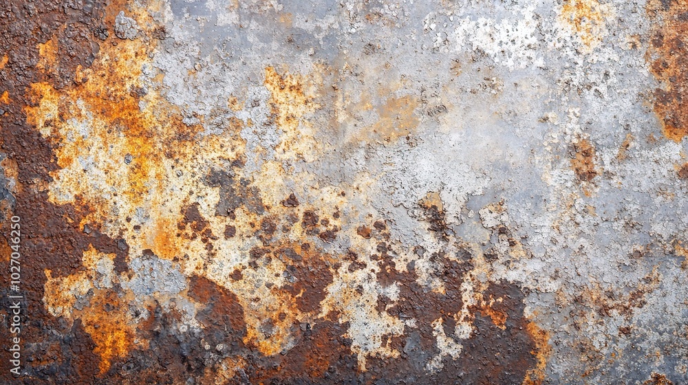 Textured Surface with Rust and Metallic Accents Textured Surface with Rust and Metallic Accents