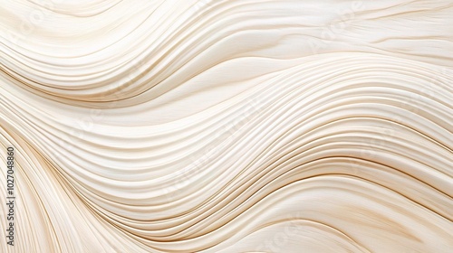 Elegant White Wave Pattern Background