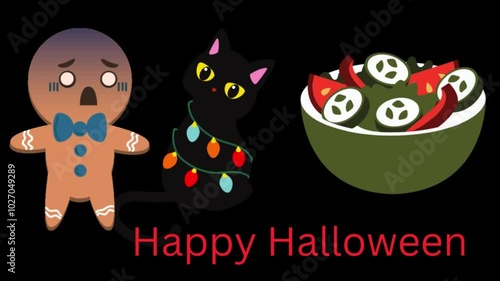 Happy Halloween animation video photo