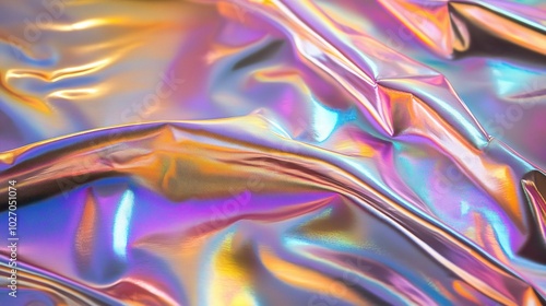 Iridescent Metallic Texture for Creative Projects