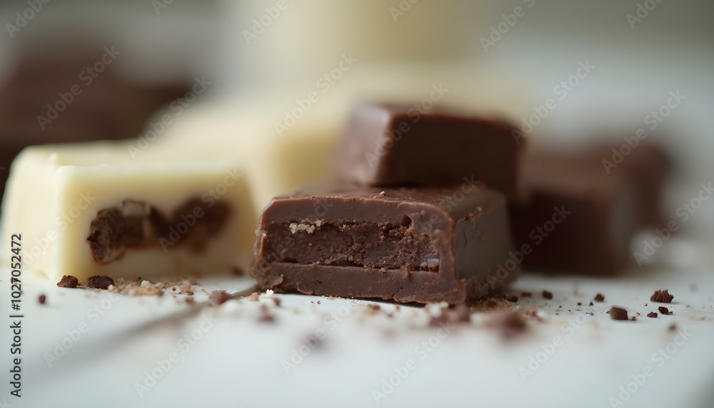 Chocolate bar on a white background. Chocolate bar on a white background.