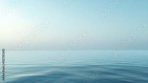 Tranquil Blue Waters Under Soft Morning Light