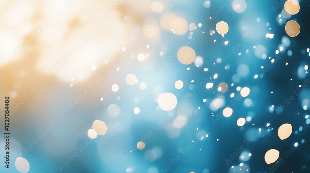 Soft Bokeh Background with Blue and Gold Tones Soft Bokeh Background with Blue and Gold Tones