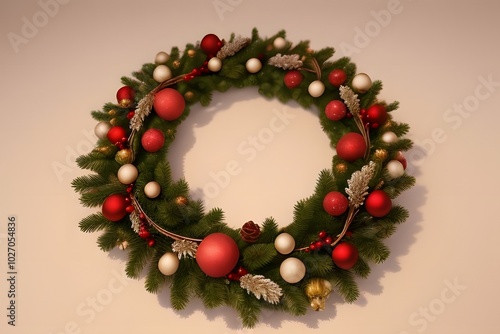 ia generated. "Christmas Charm: Ornaments, Tinsels and Festive Decorations for Congratulations"