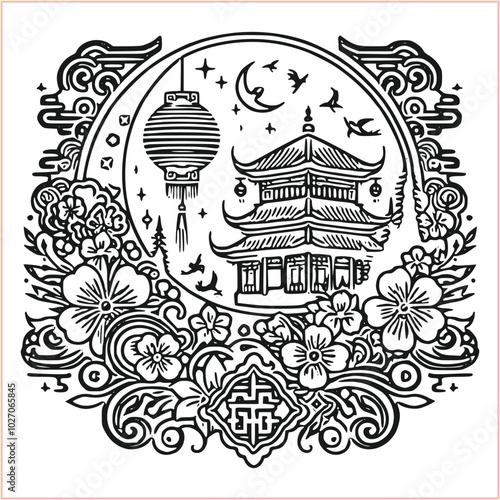 lunar new year,Chinese dragon,
Dragon with round shield, cut, out vector, silhouette,
fantasy, mythology, reptile, tattoo, characters, clip art, cut out, luxury, mascot, medieval, monochrome, prosperi
