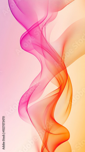 A dreamy abstract gradient mesh background soft pink to vibrant orange smooth, flowing color transitions and a soft glowing effect modern elegant digital design flowing fabric liquid smoke