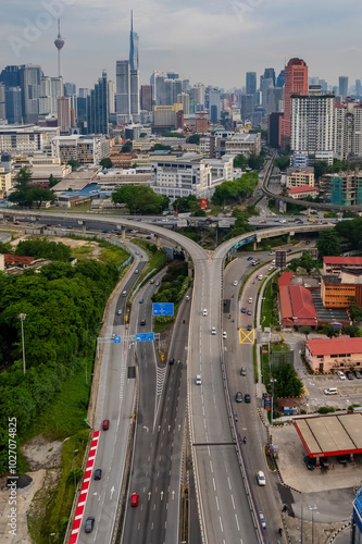 Photography view of beautiful kuala lumpur city