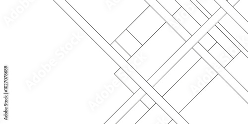 Pattern of Simple geometric design vector background, Geometric pattern of civil engineering design background, Design random lines black on white background with geometric pattern.