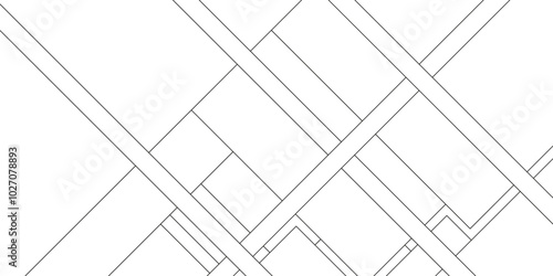 Pattern of Simple geometric design vector background, Geometric pattern of civil engineering design background, Design random lines black on white background with geometric pattern.