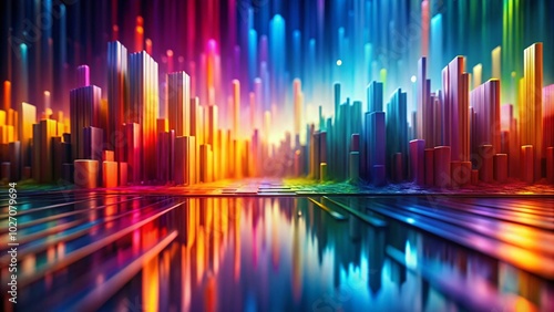 Vibrant Color Gradients in Abstract Backgrounds for Graphic Design