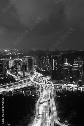 Photography view of beautiful kuala lumpur city