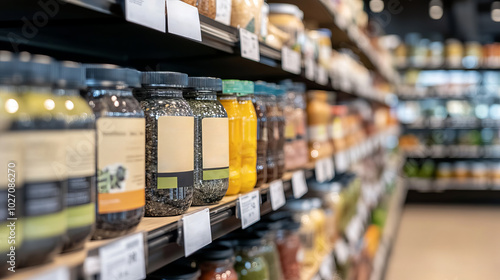 Wallpaper Mural Organic Products in Upscale Grocery Store Aisle Torontodigital.ca