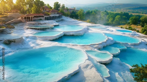 Crystal Blue Waters in Pamukkale