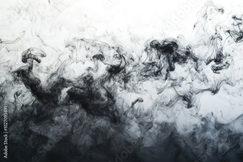 Wallpaper Mural Monochromatic ink texture with gradient shades from dark black to light gray, showing smooth transitions Torontodigital.ca