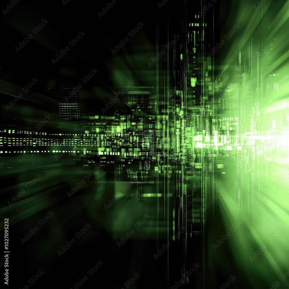 Abstract green digital background. Abstract green digital background.
