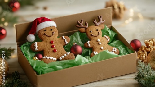 The Gingerbread Cookies in Box.