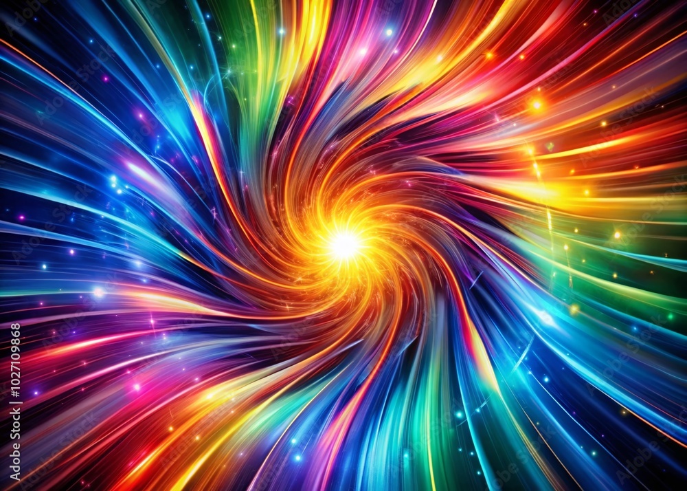 Obraz premium Vivid bursts of light and energy create dynamic motion, resulting in captivating product photography that showcases stunning details and vibrant