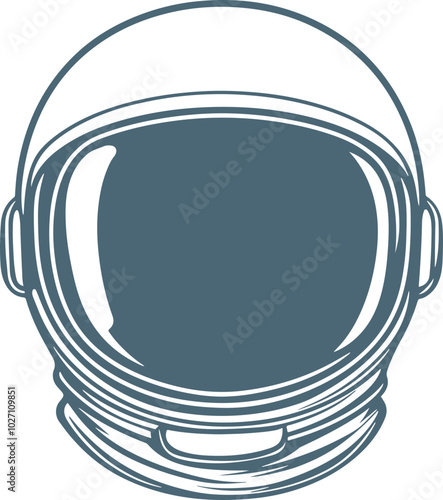 Astronaut helmet clipart design illustration