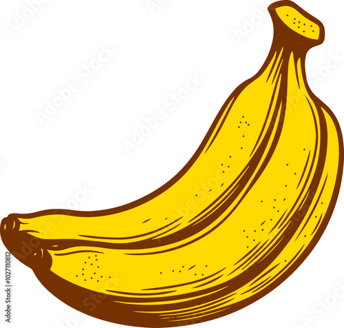 Banana drawing clipart design illustration