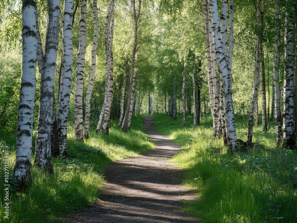 Obraz premium Forest Dirt Road